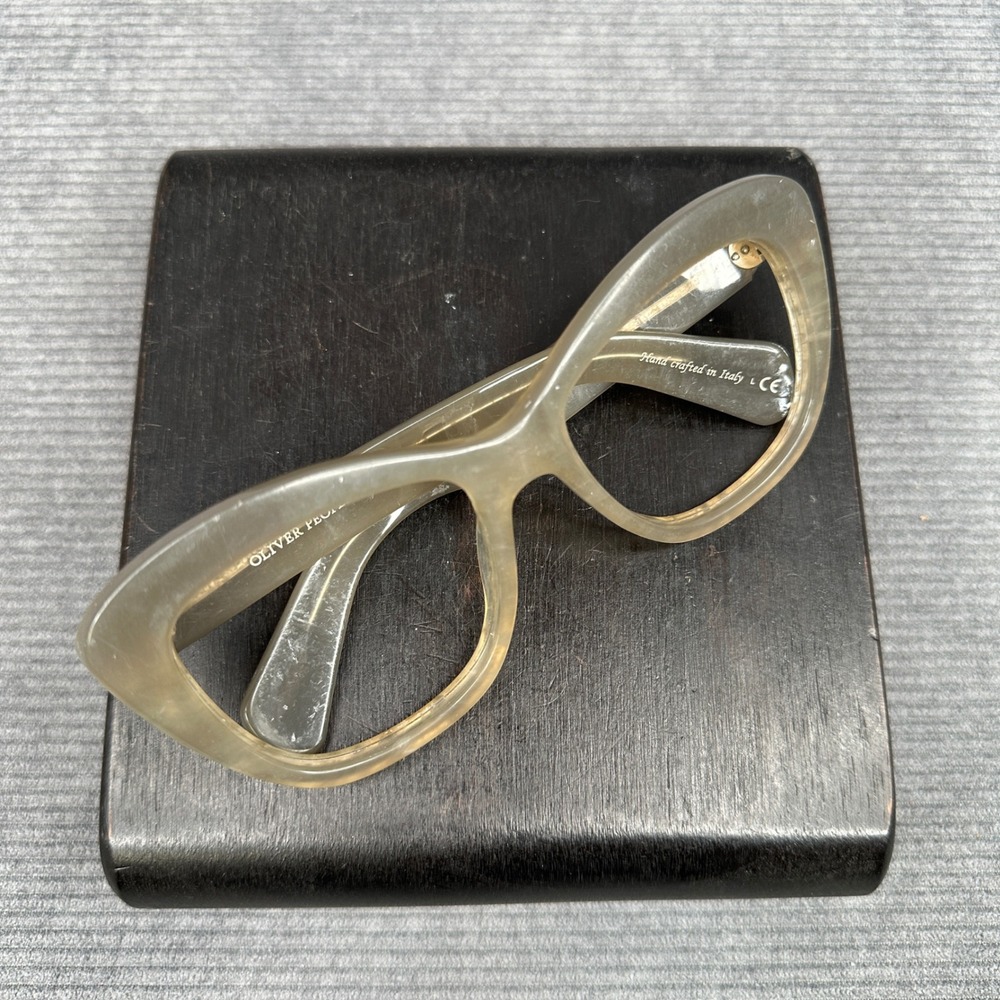 Oliver Peoples Cat Eye Glasses Frames Translucent Taupe Hand Crafted Italy‎ - Picture 10 of 14